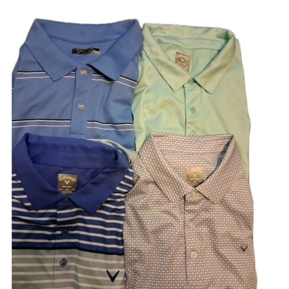 Lot Of 4 Callaway Adult Mens Opti-Dri Golf Polo Shirt Size XXL